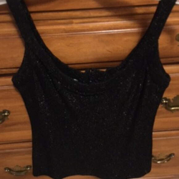 Vintage Black Party Top  Union Tag  Size 12 - Picture 1 of 12